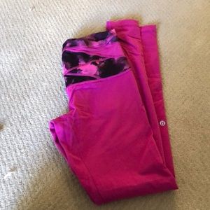 Hot pink high rise lulu